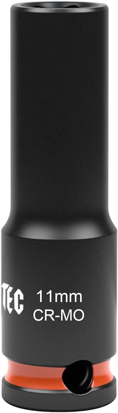 6-Point Deep Impact Socket, 1/2" Drive 11mm Socket,
