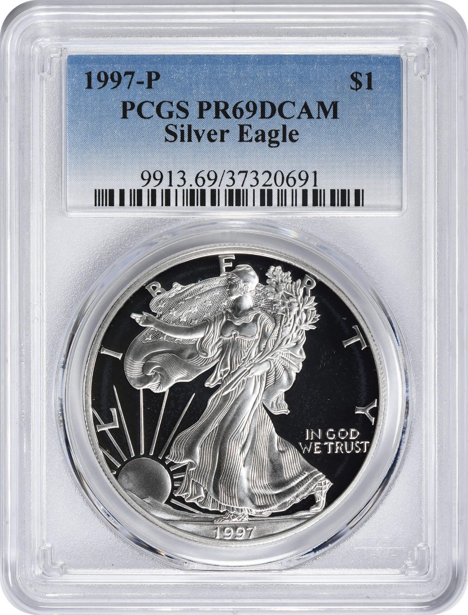 1997-P $1 American Silver Eagle PR69DCAM PCGS