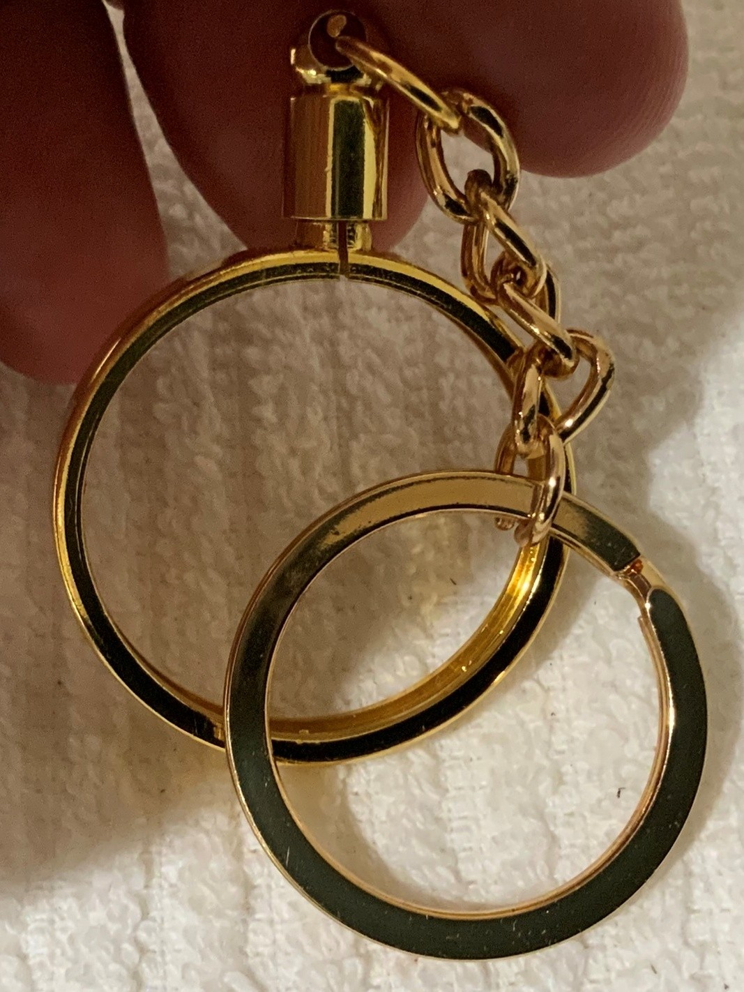 *GOLD* DIY 30MM Blank Keychain Bezel