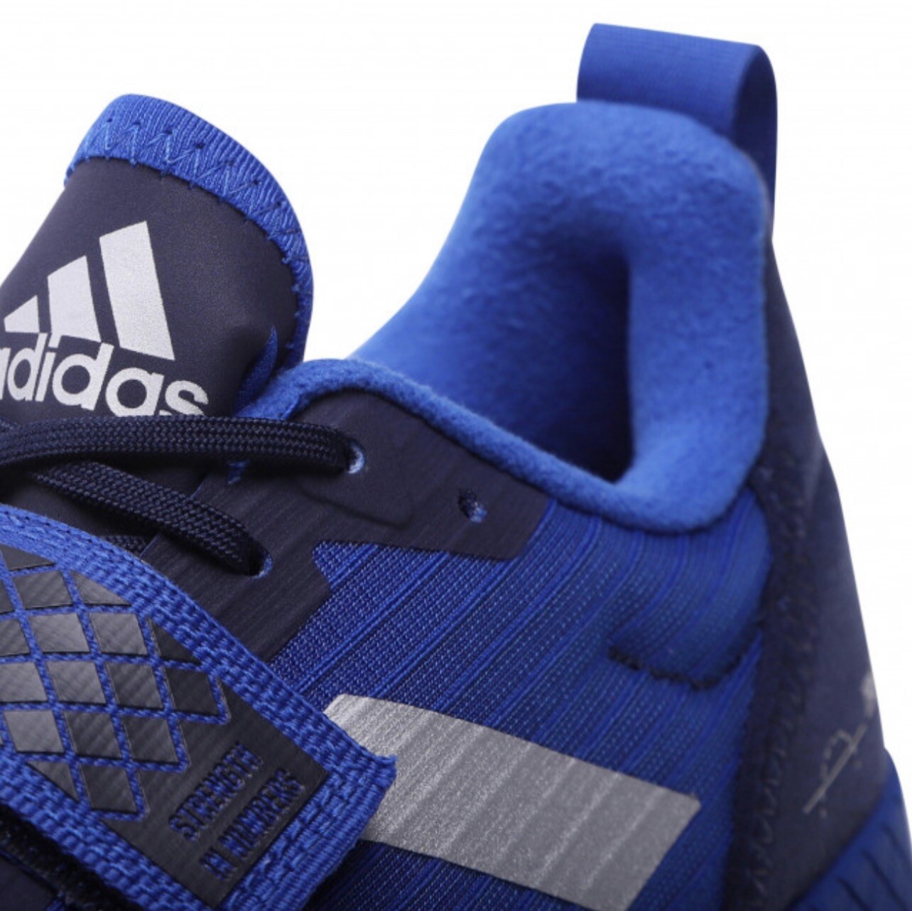 Adidas THE TOTAL Weightlifting Shoes Men's Trainers Deadlift Blue Gym Sneakers