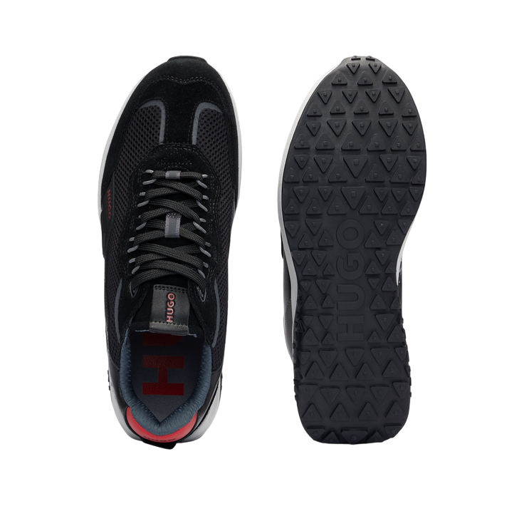 HUGO MENS BLACK SNEAKER KANE RUNN SDME 50517260001