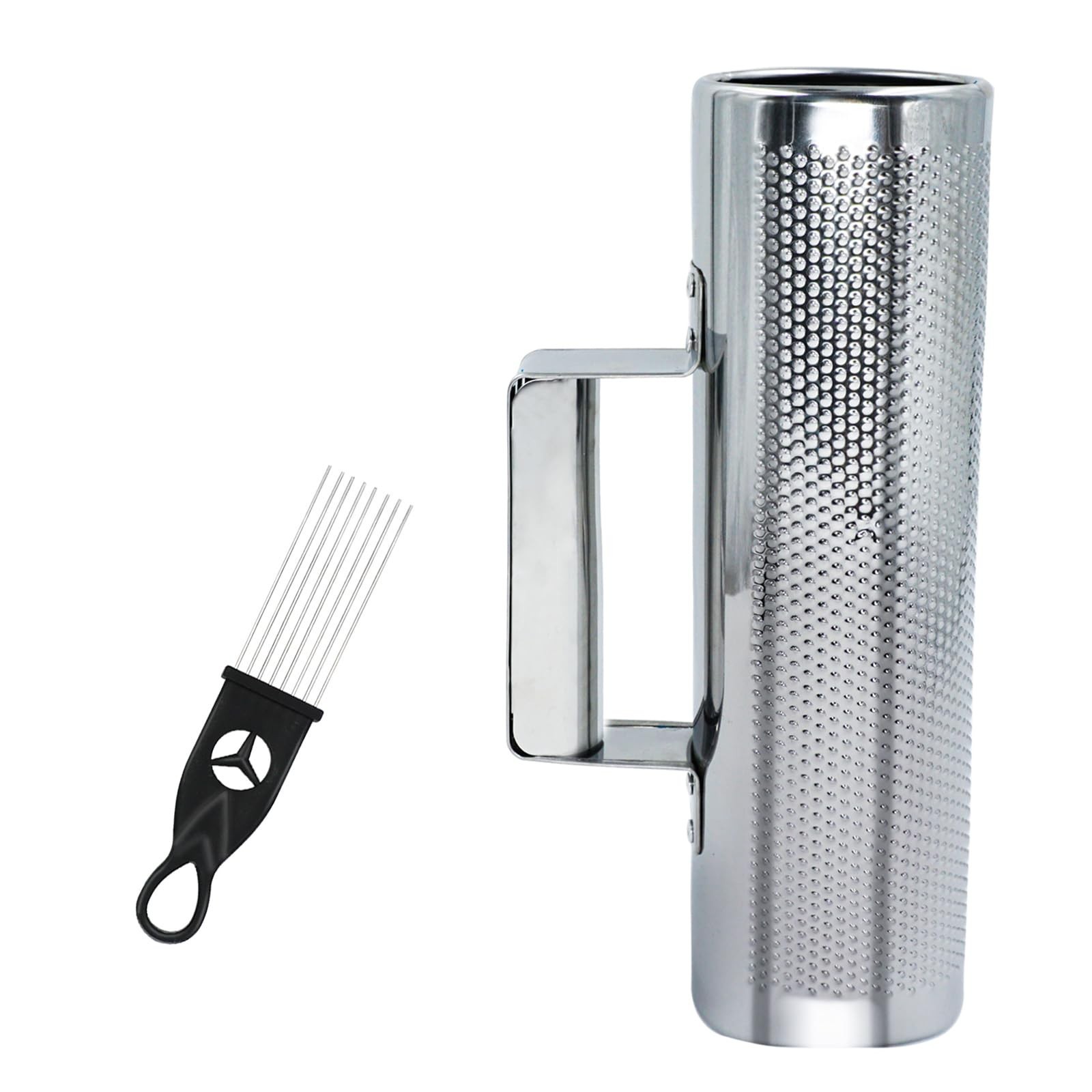 Guiro Stainless Steel Guiro Percussion Instrument 10" 3" Guiro Shaker with Sc...