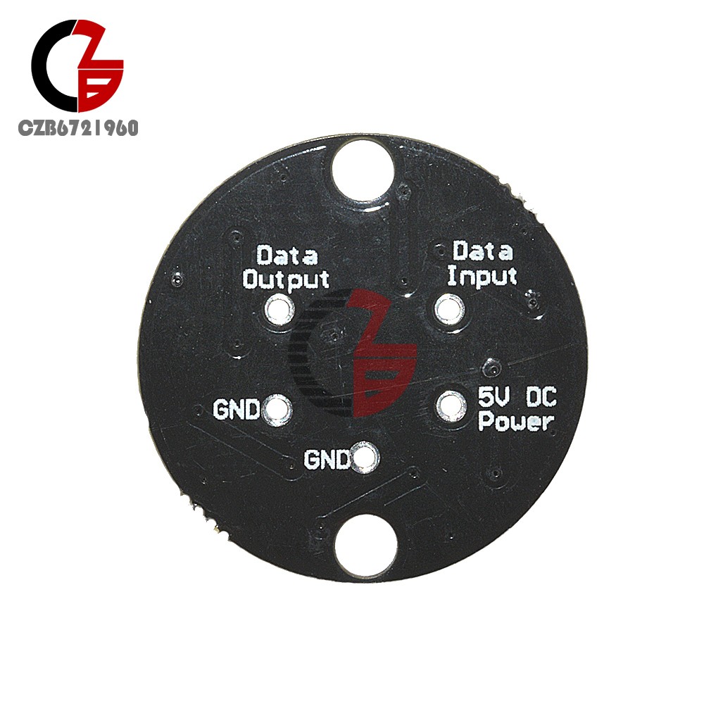 10Pcs 7 Bits 5050 RGBW LED Module with Integrated Driver Round Full-Color 7Digit