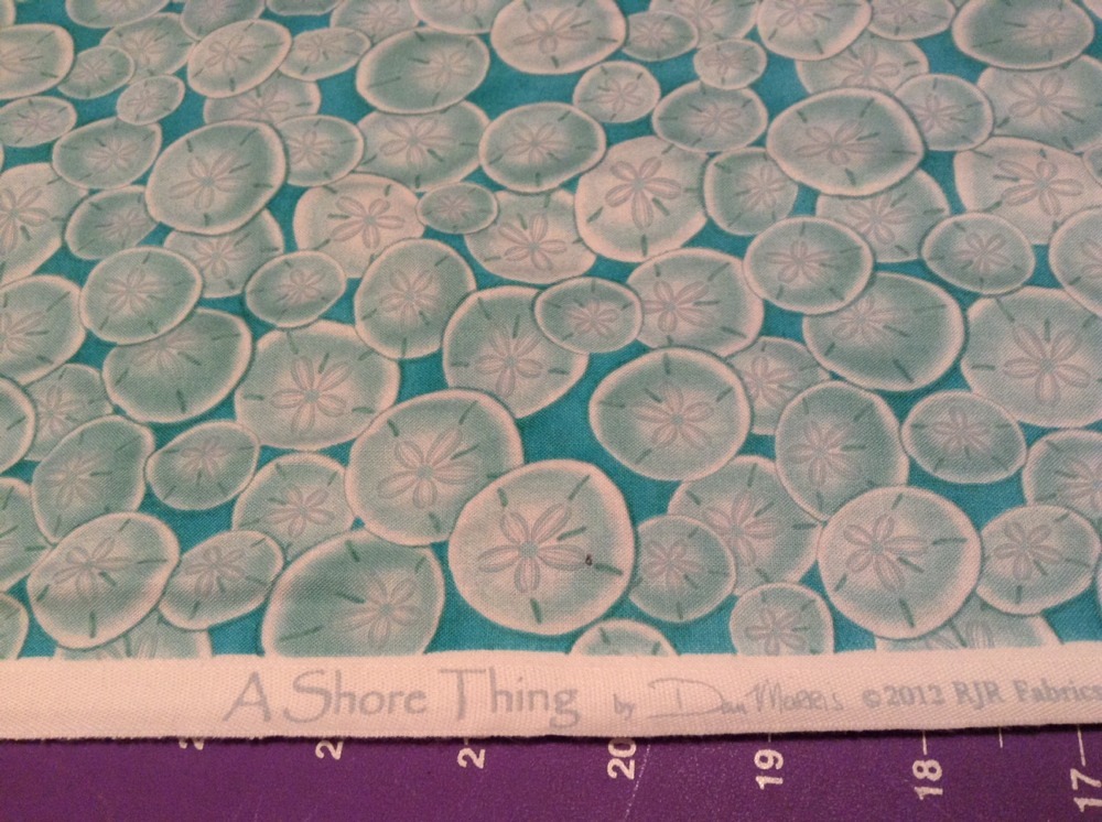 Fabric-Sand dollars 1214-02, sold by the yard