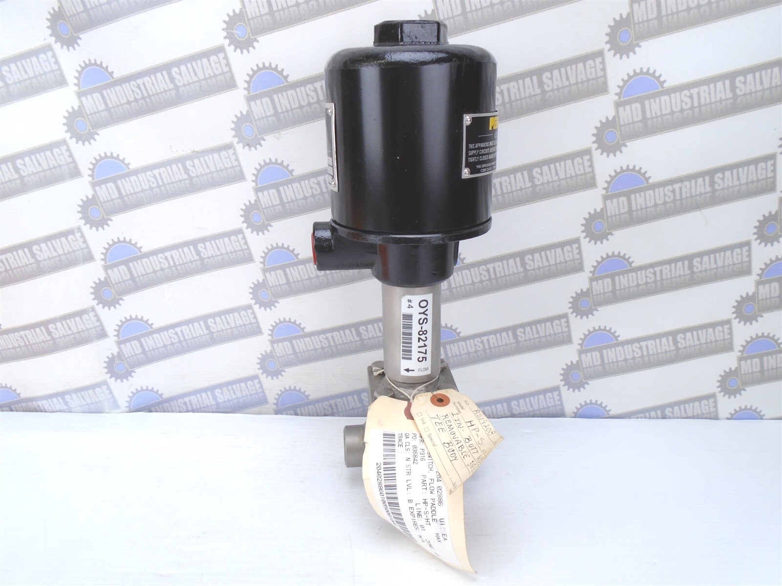 PEECO - HP-S-HT EXPLOSION PROOF - SS 1 in FLOW SWITCH - SOCKET WELD (NEW in BOX)