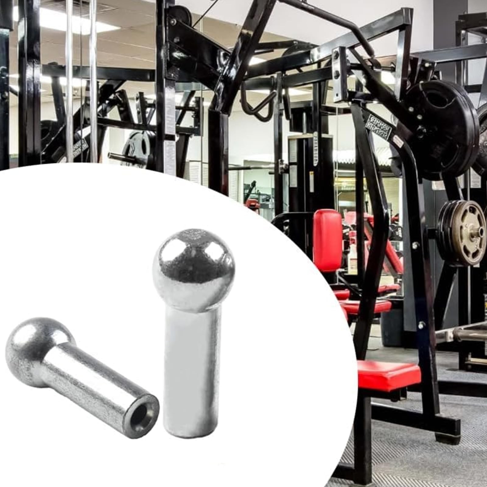6 Pack Gym Cable Ball Stopper Pulley Machine Sliver