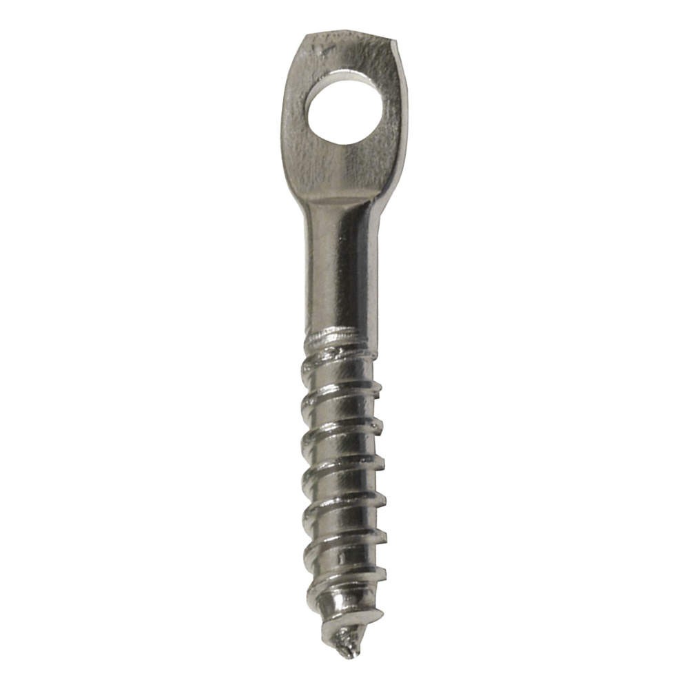 BIRD BARRIER ni-ns10 Screw Eye,1/4 in W,1 1/2 in H,PK100 436G62