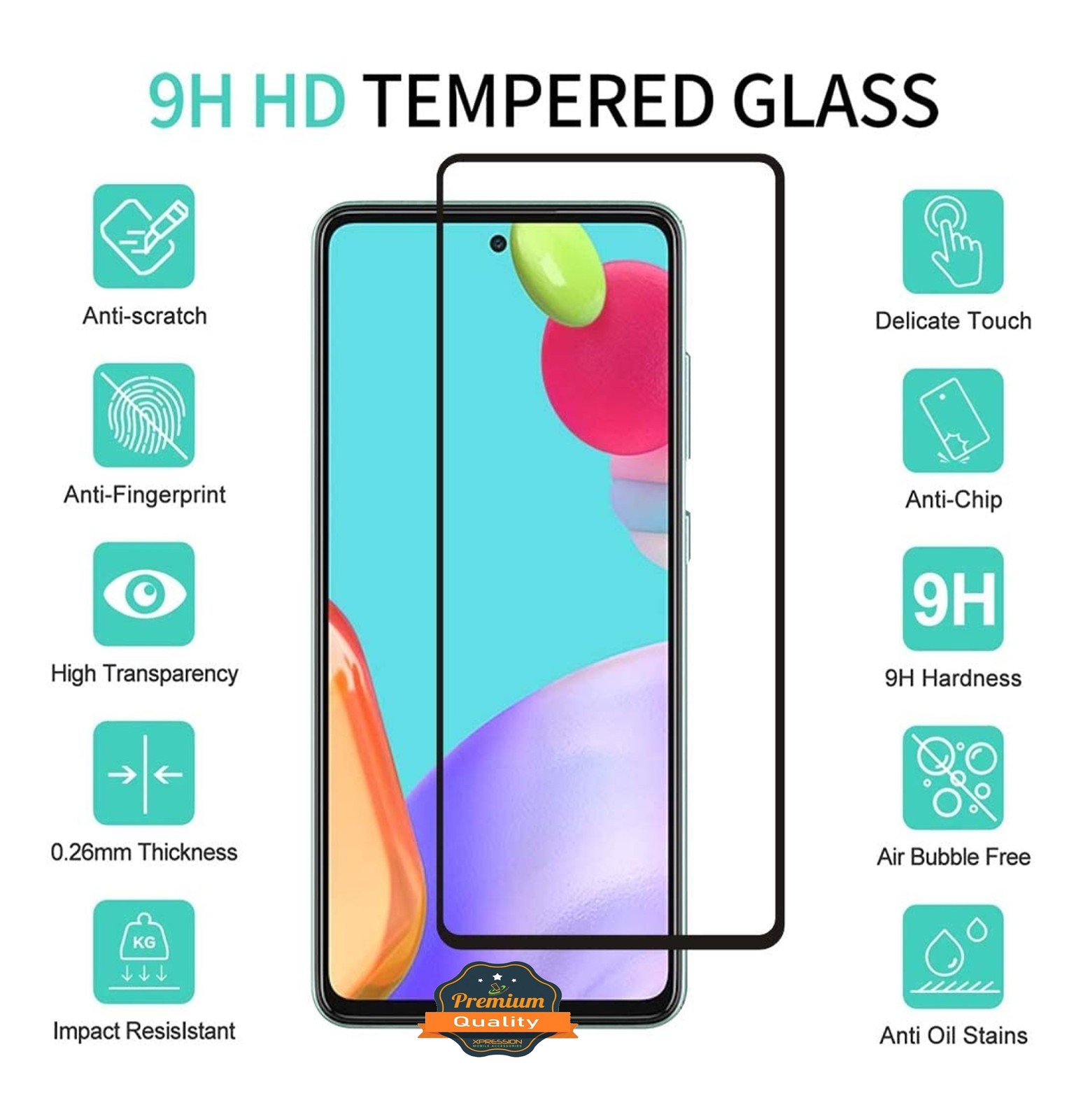 For Cricket Dream 5G Tempered Glass Screen Protector Full Cover Edge to Edge 9H