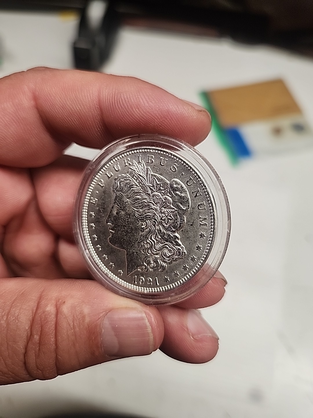1921 MORGAN SILVER DOLLAR IN TOP BU CONDITION!!