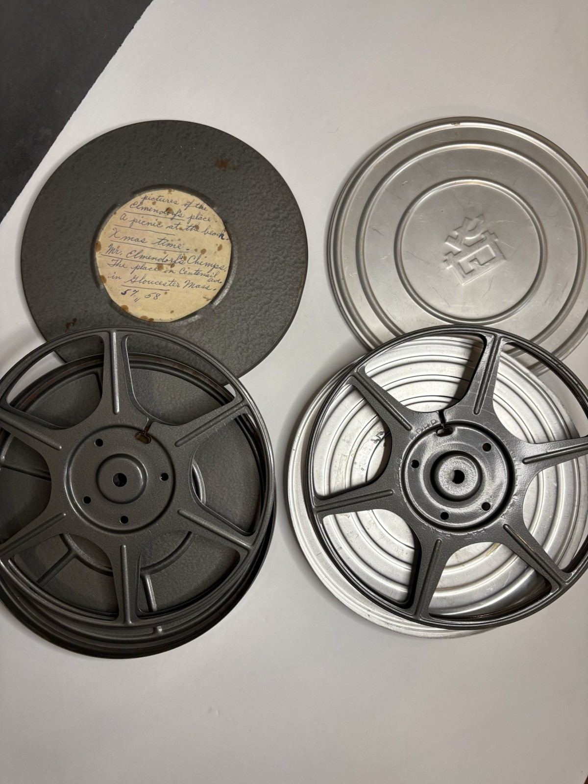 Vintage 8mm Reels And Storage Containers Empty Compco Set Of 2