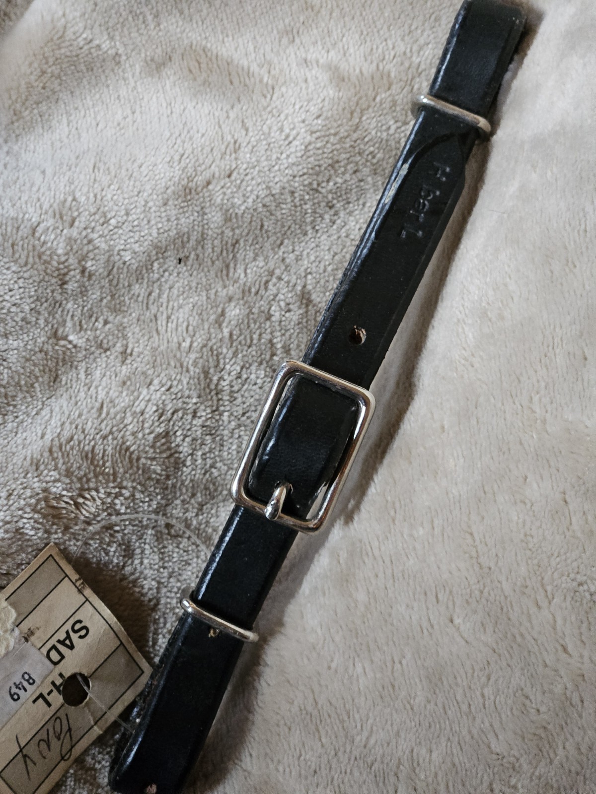 New Pony Size Western Equine Leather Curb Strap for Bridle Tack*Black