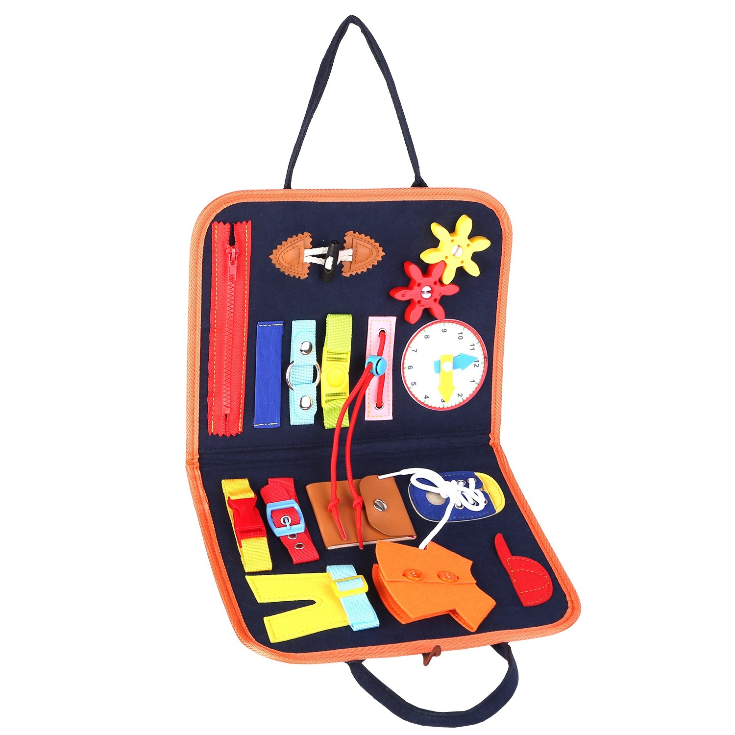 Kids Busy Board Sensory Activity Preschool Learning Toys Educational Montessori
