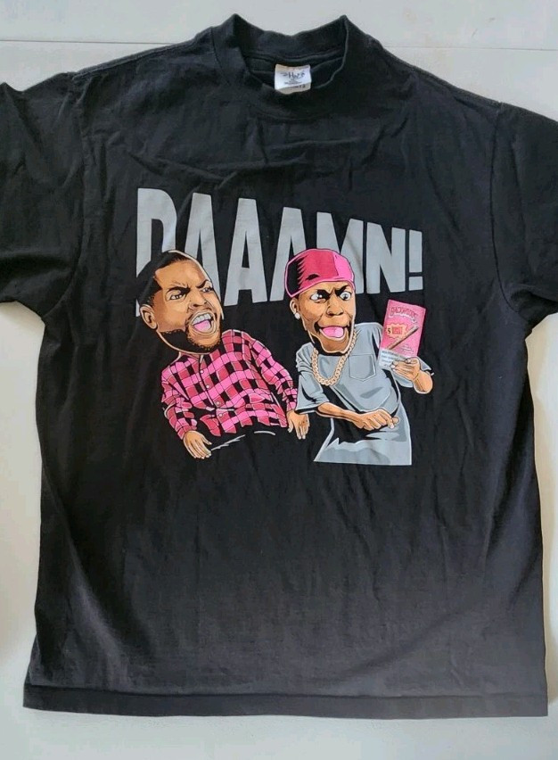 Shaka Wear Next Friday Movie Shirt Heavyweight Chris Tucker Ice Cube Daaaamm XL