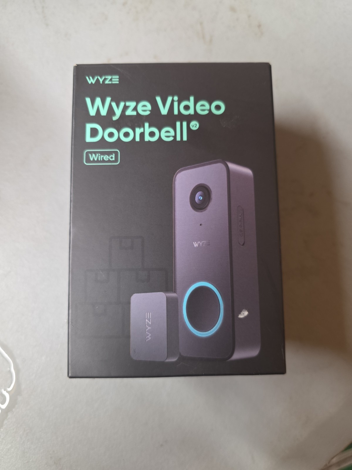 Wyze Video Doorbell v2 Wired 2K HD Cam 2-Way Audio Night Vision Smart Home
