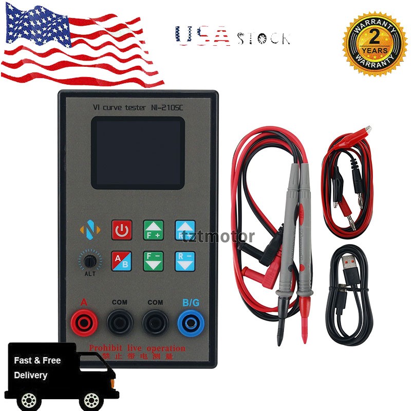 NI-210SC Dual Channel Portable VI Curve Tester 18 Levels Frequencies Adjustable