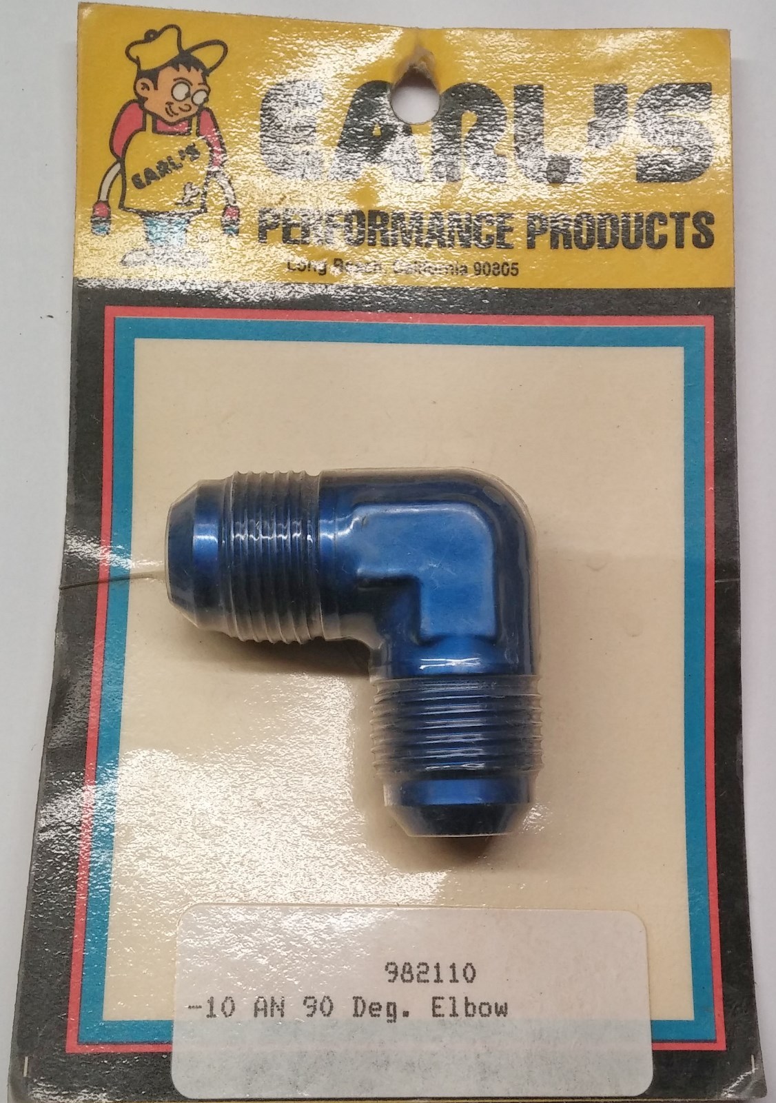 Earl's 90° Degree Elbow Male Union -10 AN to 10 AN Adapter Fitting 982110
