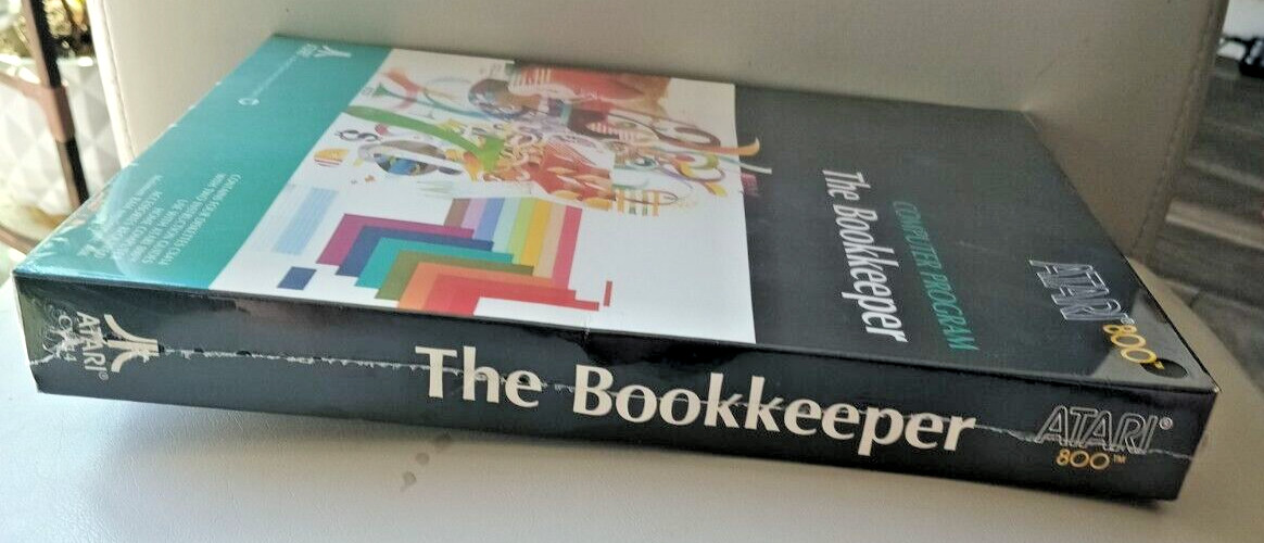 The Bookkeeper; Atari 400/800/XL/XE; Disk CX414 Large box