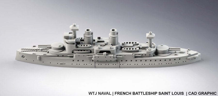 Saint Louis - French Navy - Pre Dreadnought Era - Wargaming - Axis and Allies -