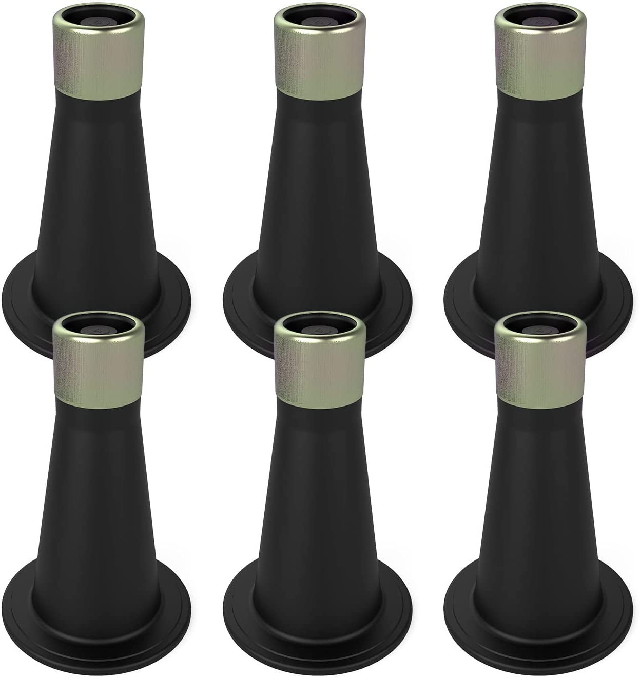 6Pcs Bed Frame Feet,Bed Frame Feet for Replace Wheels,Risers for Bed Frame,Preve