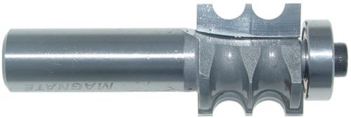 Magnate 6072 Double Beading Router Carbide Tipped Bit 1/8" Radius; 1/2 Shank