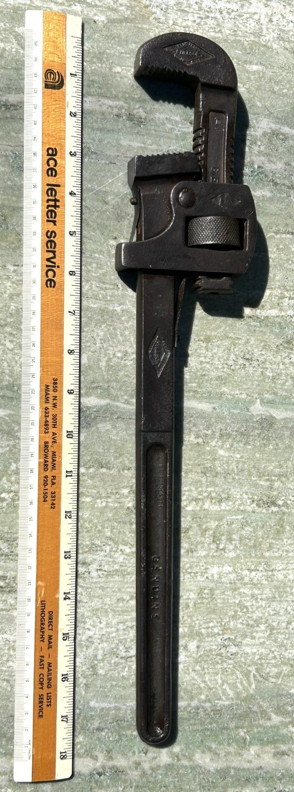 Vintage Stillson Walworth 18" Pipe Wrench Adjustable Heavy Duty