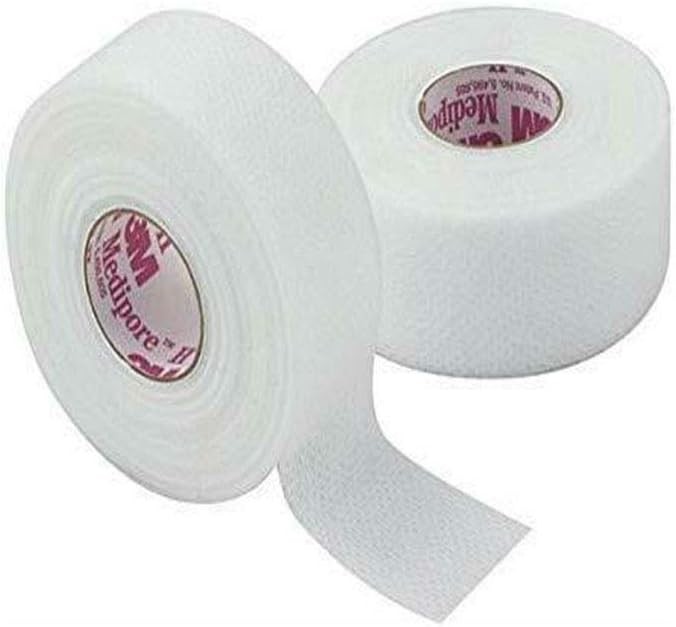 3M 2861 Medipore H Soft Cloth Tape 1" x 10 Yards - 2 Rolls White