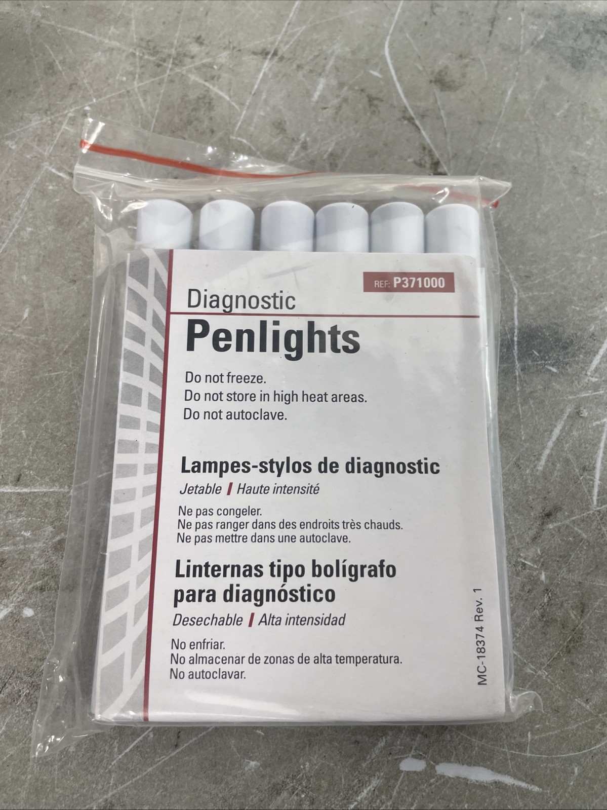 Pro Advantage Diagnostic Penlights - 6 Pack Disposable