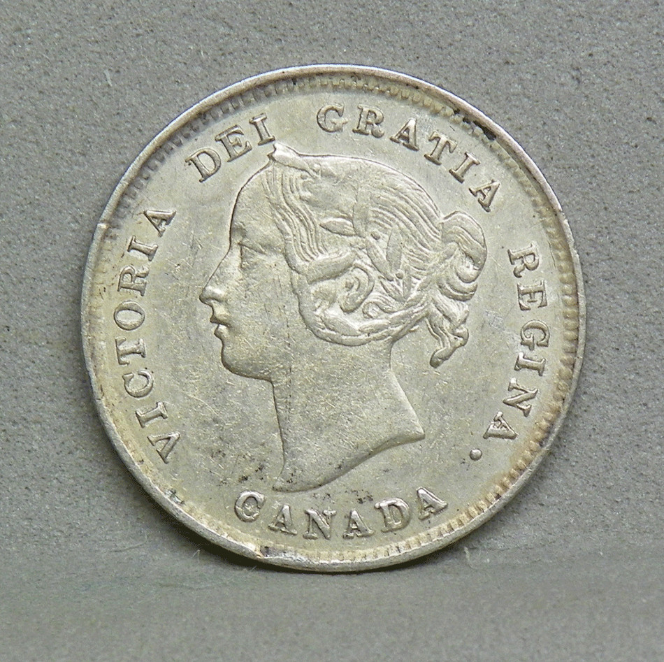 CANADA 1894 5 CENTS, XF