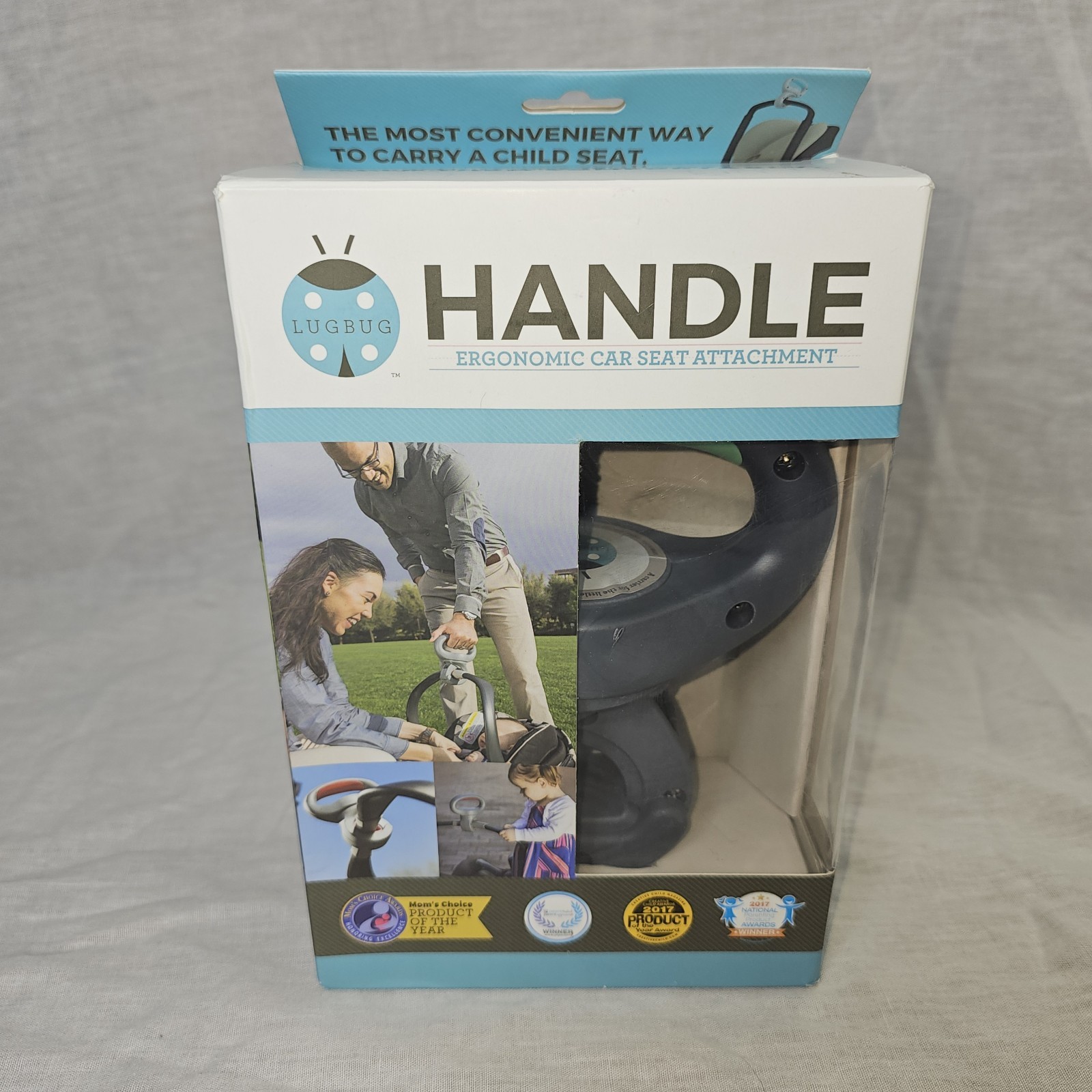 LugBug Ergonomic Baby Carrier Car Seat Handle Holder Shark Tank Carry Handle