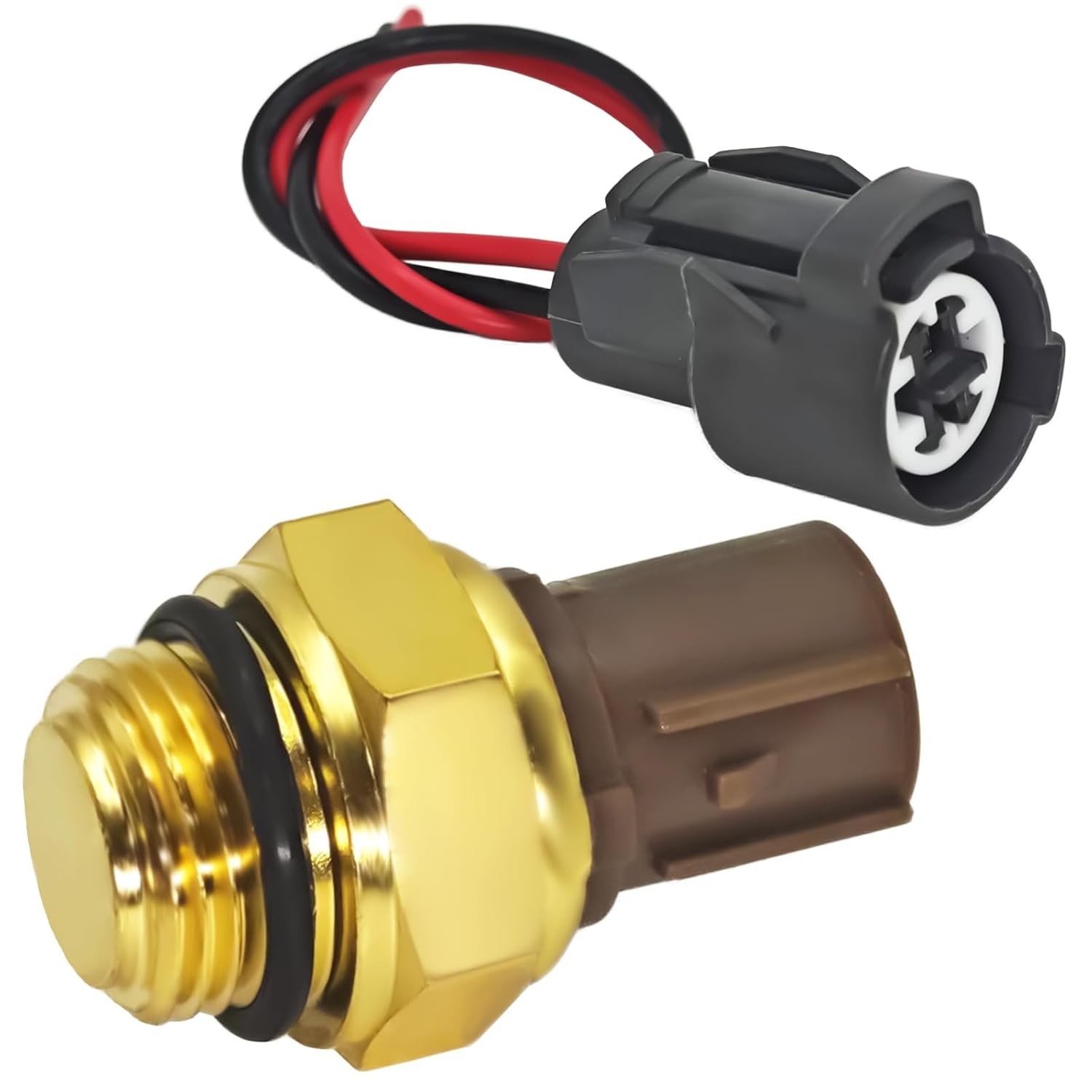 Radiator Coolant Fan Switch 37760-P00-003 with Connector Pigtail Harness