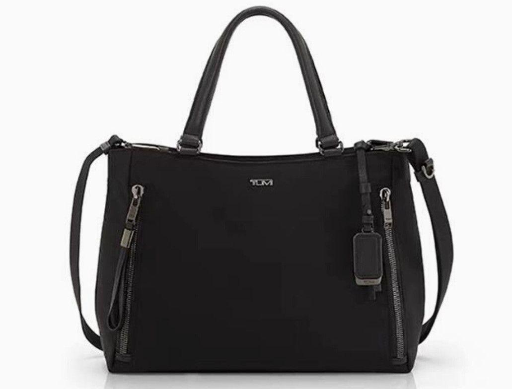 New TUMI VOYAGEUR Valetta 196605 Black Medium Tote Business Bag