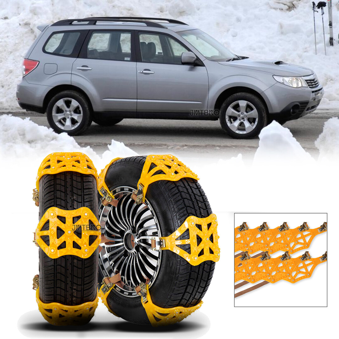 10Pcs Wheel Tire Chains Snow Rain Mud Anti-Skid Emergency For Subaru Forester