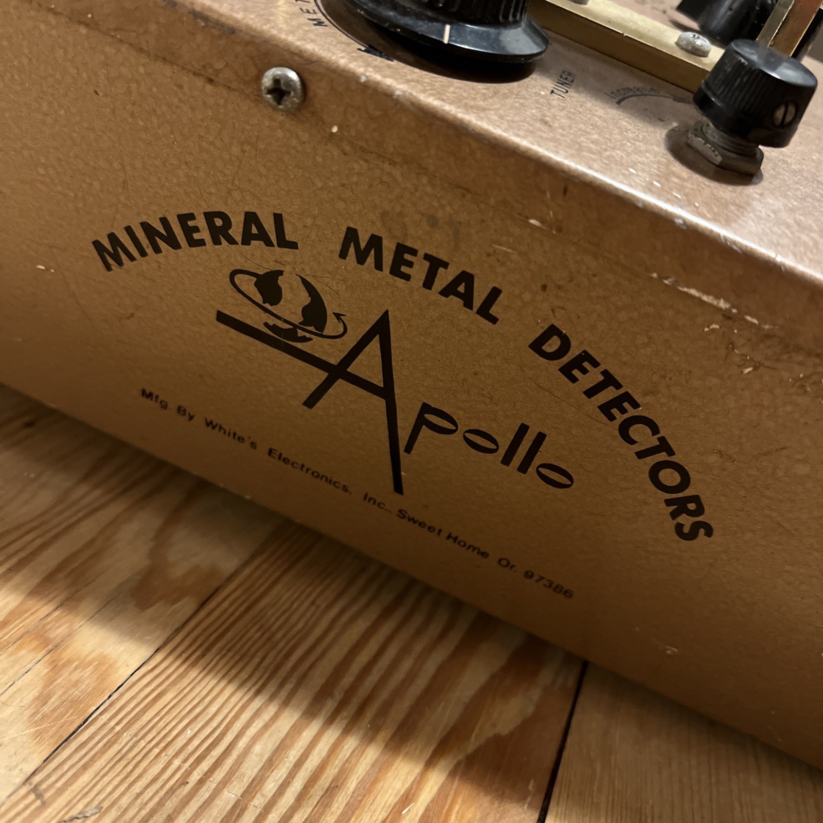 Vtg White's Apollo Mineral Metal Detector w/ 8" 4B Multi Coil With Cover *READ*