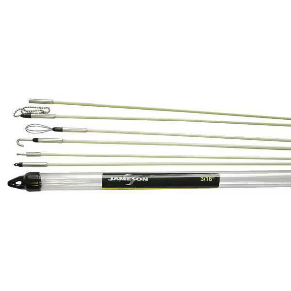 Jameson Deluxe Glow Rod Kit with 30 ft. of Fiberglass Fish Rod 7S-65K Jameson