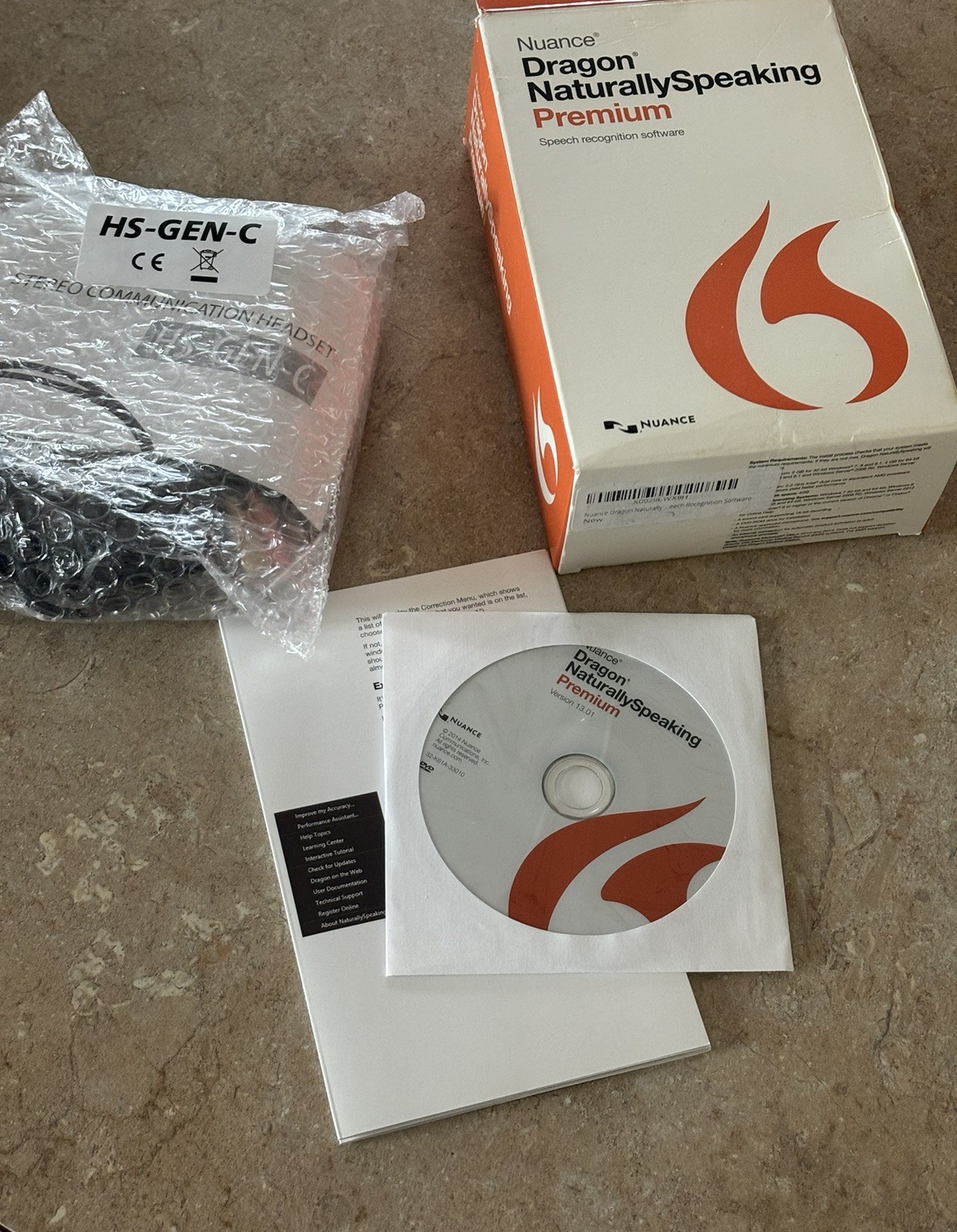 Nuance Dragon Naturally Speaking Premium Speech Recognition Software 13 New