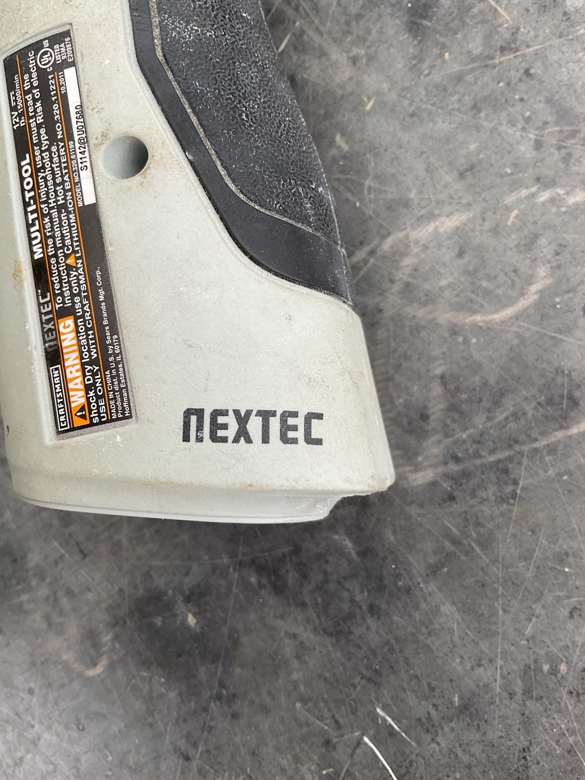 Craftsman Nextec Multi-Tool 12V Model 320.61199 Tool Only Untested