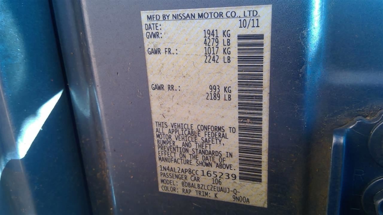 Driver Left Front Spindle/Knuckle Fits 09-14 16-23 MAXIMA 257920