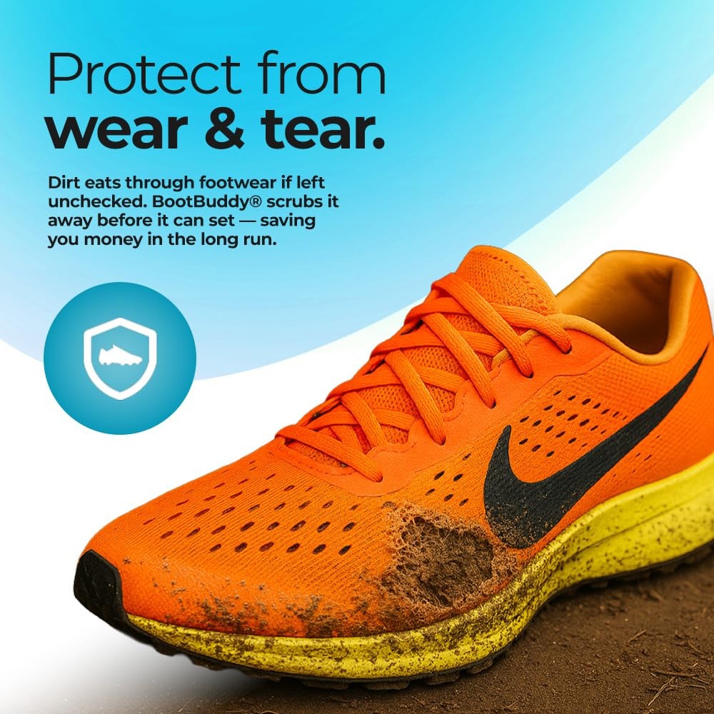BootBuddy Shoe Cleaner Brush Kit: Cleans Mud & Dirt Fast, Seen on Dragons' Den