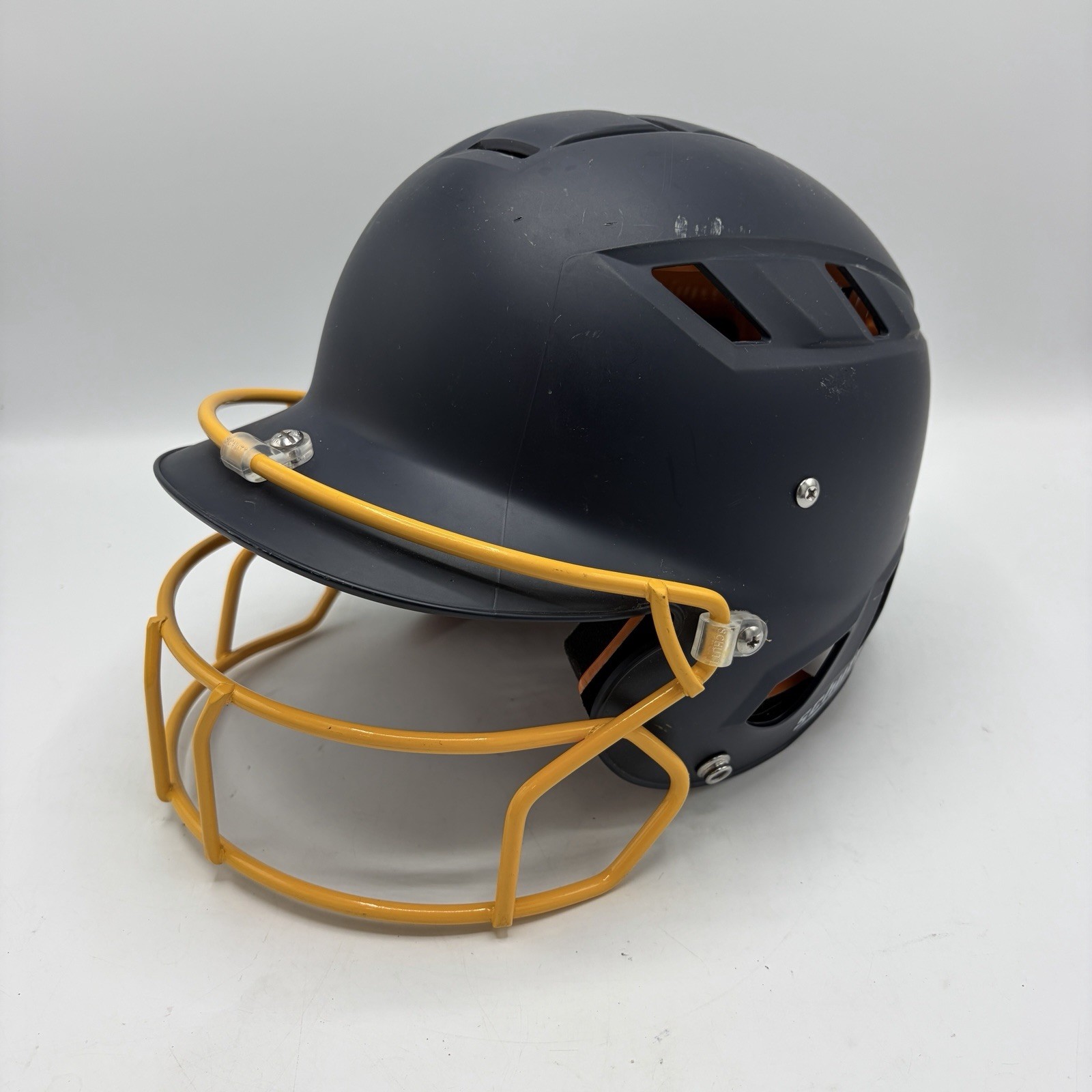 Schutt Youth Medium (M) Batting Helmet – Model 325600 - Blue Yellow Face Mask