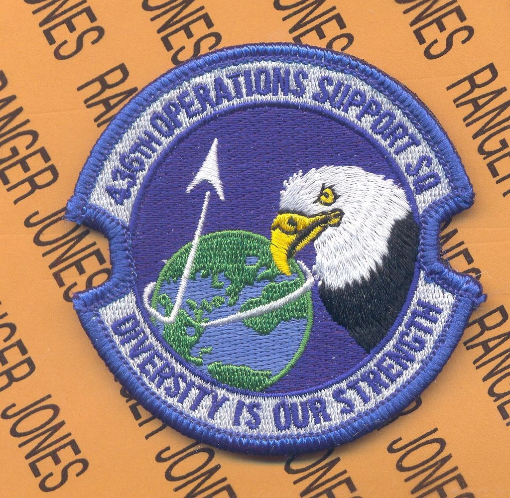 USAF Air Force 436th OSS Operational Support Squadron 3" w/ Hook patch m/e