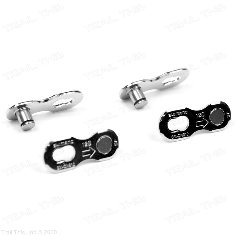 Two Pair Shimano SM-CN910 12-Speed Quick-Link Bicycle Chain Links
