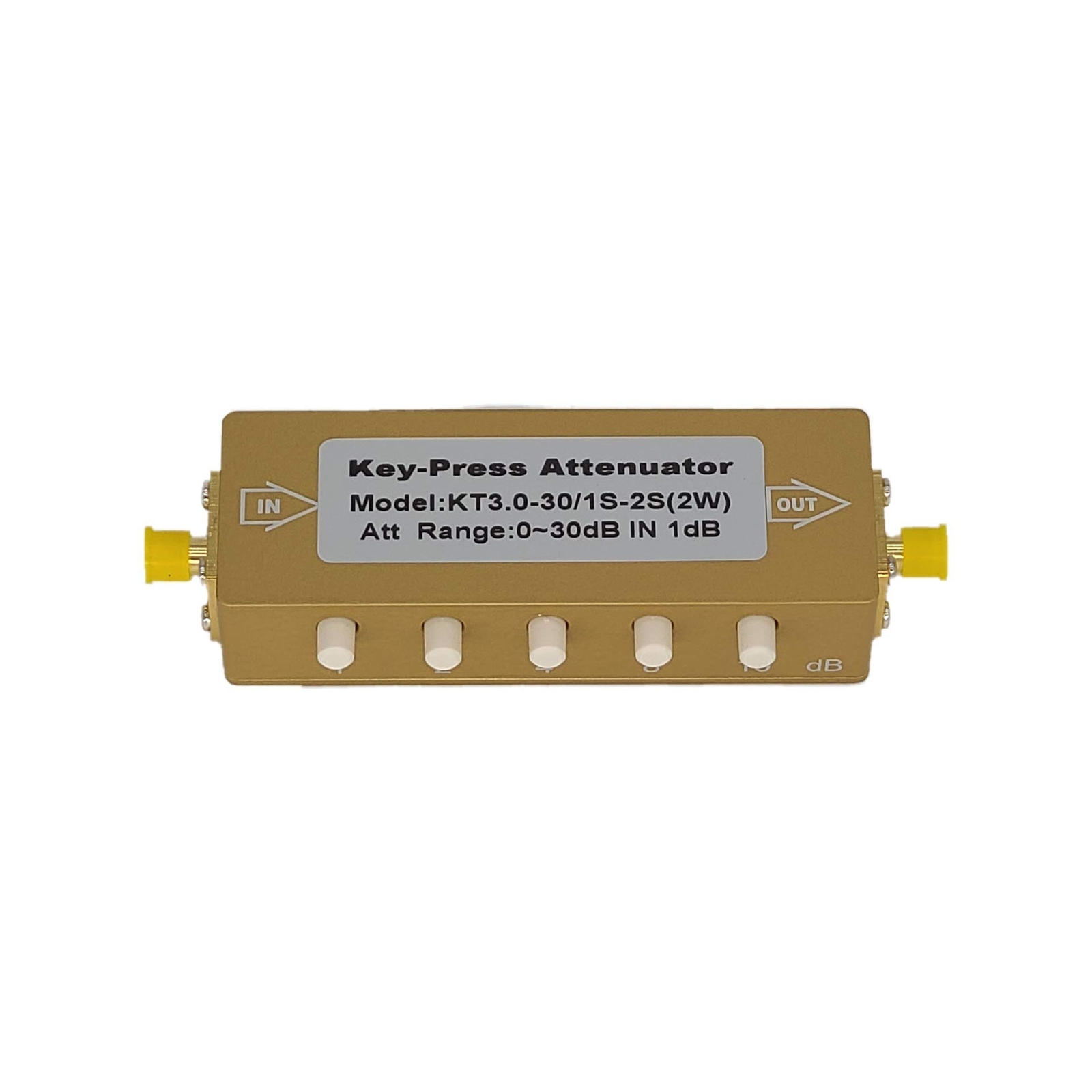 Adjustable Key-Press Attenuator Step-Adjustable Attenuator 0-30dB SMA 2W