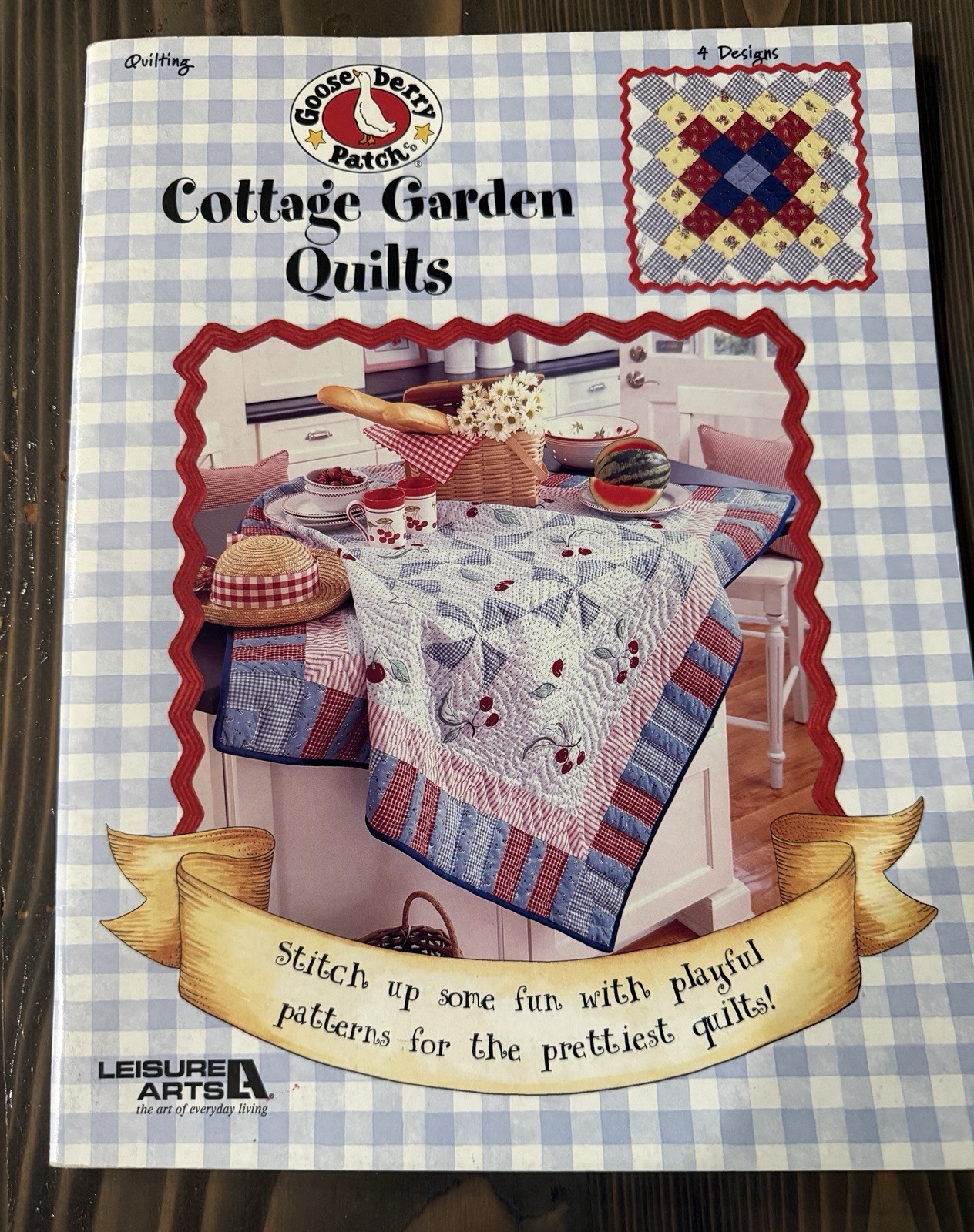 Gooseberry Patch Cottage Garden Quilts Book Leisure Arts #3718 Quilt Patterns