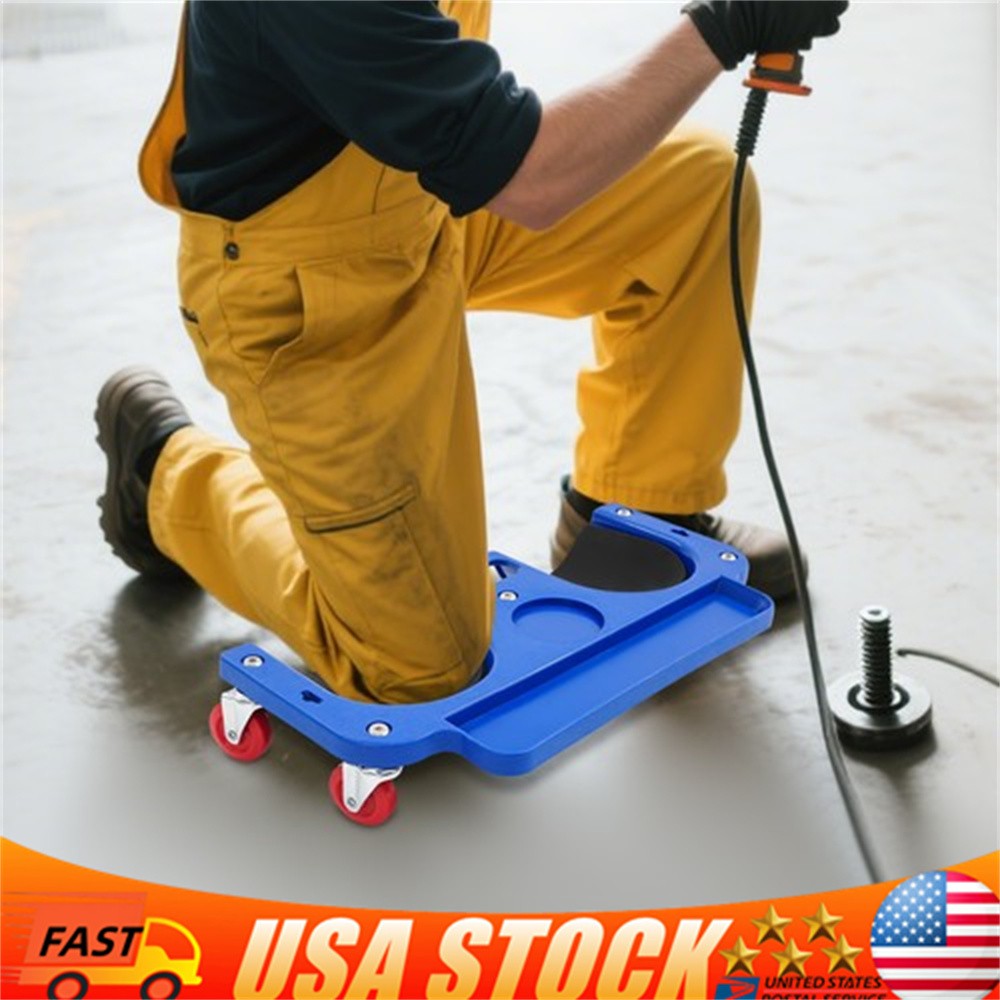Rolling Knee Creeper Padded with 5 Swivel Castors Magnetic Equipped Tray Comfort