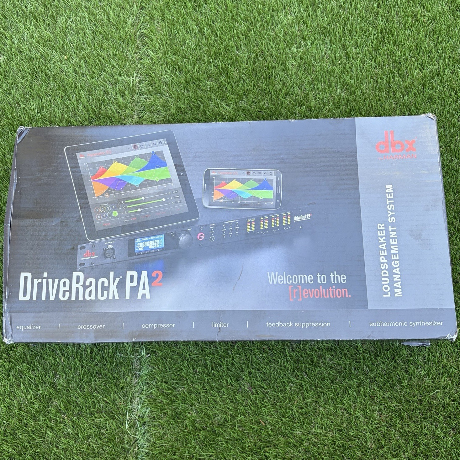 dbx DriveRack PA2 2-Ch Loudspeaker Management EQ/Xover Comp Limiter 1U XLR