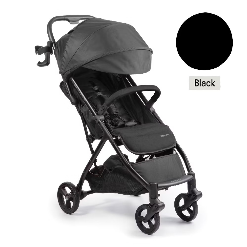 Ingenuity 3Dquickclose CS+ Compact Fold Stroller - Black: Metal Frame