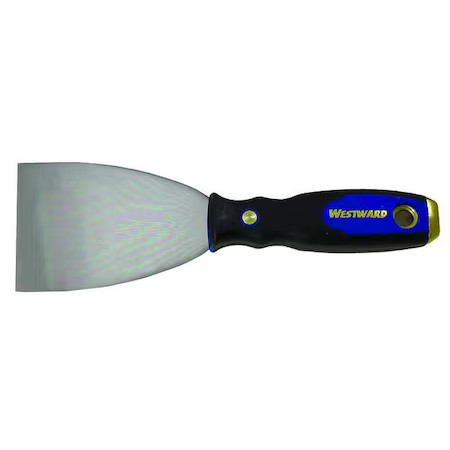 Westward 4Yp31 Putty Knife, Straight, Carbon Steel, 3"W