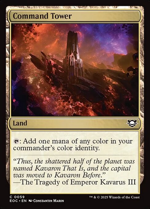 Command Tower 59 C Normal EOC MTG NM
