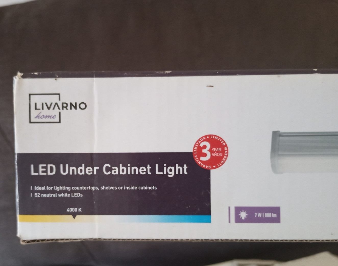 Livarno LED under cabinet light working used