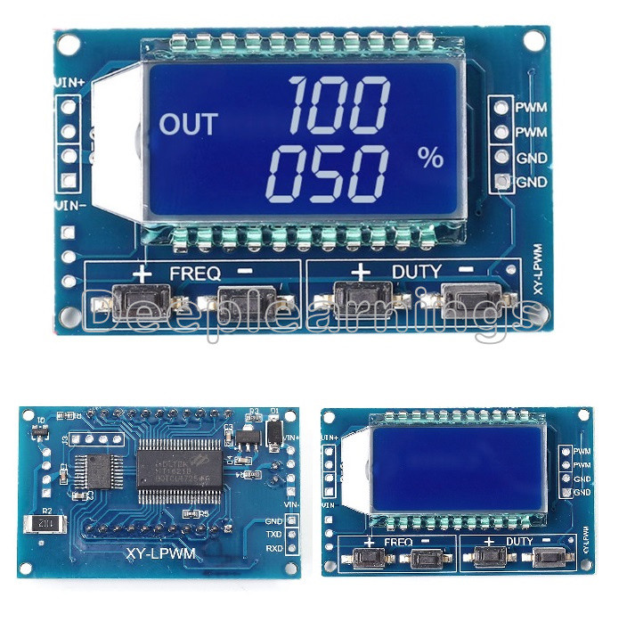 PWM Pulse Frequency Duty Cycle Adjustable Module Square Wave Signal Generator